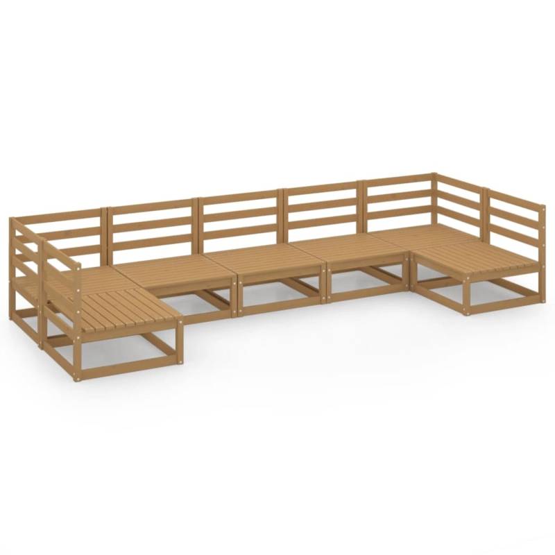 vidaXL 7-tlg Garten-Lounge-Set Massivholz Kiefer Modell 26 von VIDAXL