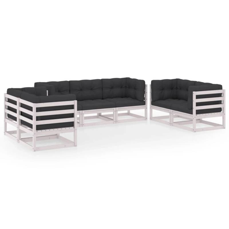 vidaXL 7-tlg Garten-Lounge-Set mit Kissen Kiefer Massivholz Modell 14 von VIDAXL