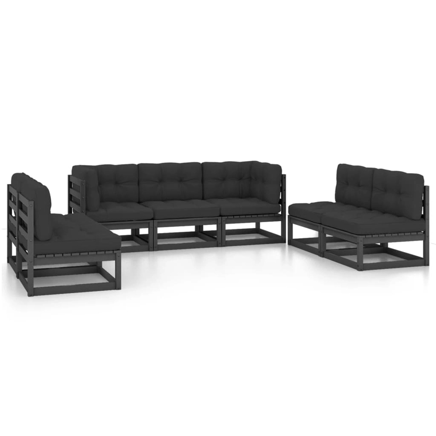 vidaXL 7-tlg Garten-Lounge-Set mit Kissen Massivholz Kiefer Modell 5 vidaXL 7-tlg Garten-Lounge-Set mit Kissen Massivholz Kiefer Modell 5 von VIDAXL