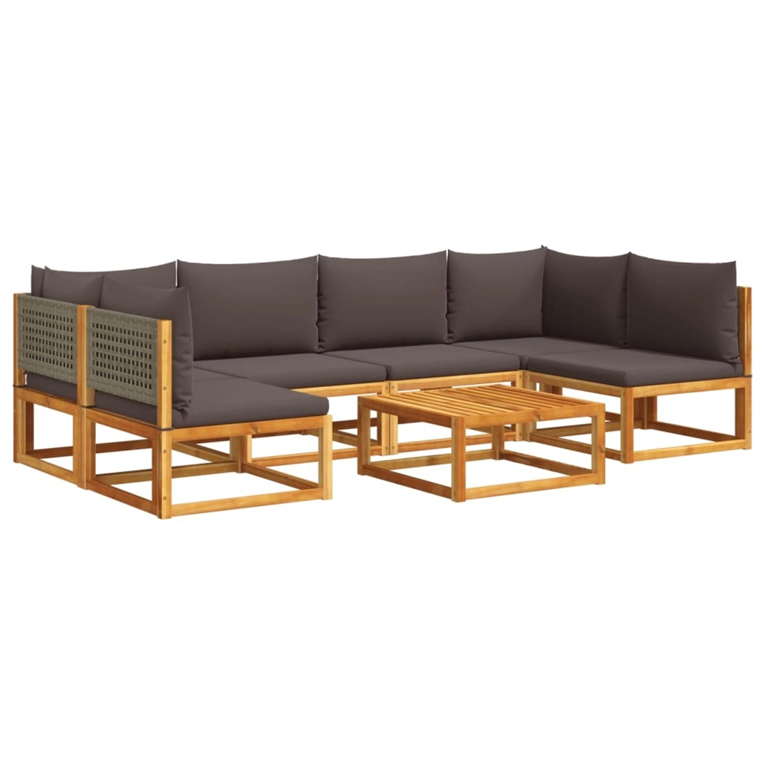 vidaXL 7-tlg Garten-Sofagarnitur mit Kissen Massivholz Akazie Modell 13 vidaXL 7-tlg Garten-Sofagarnitur mit Kissen Massivholz Akazie Modell 13 von VIDAXL