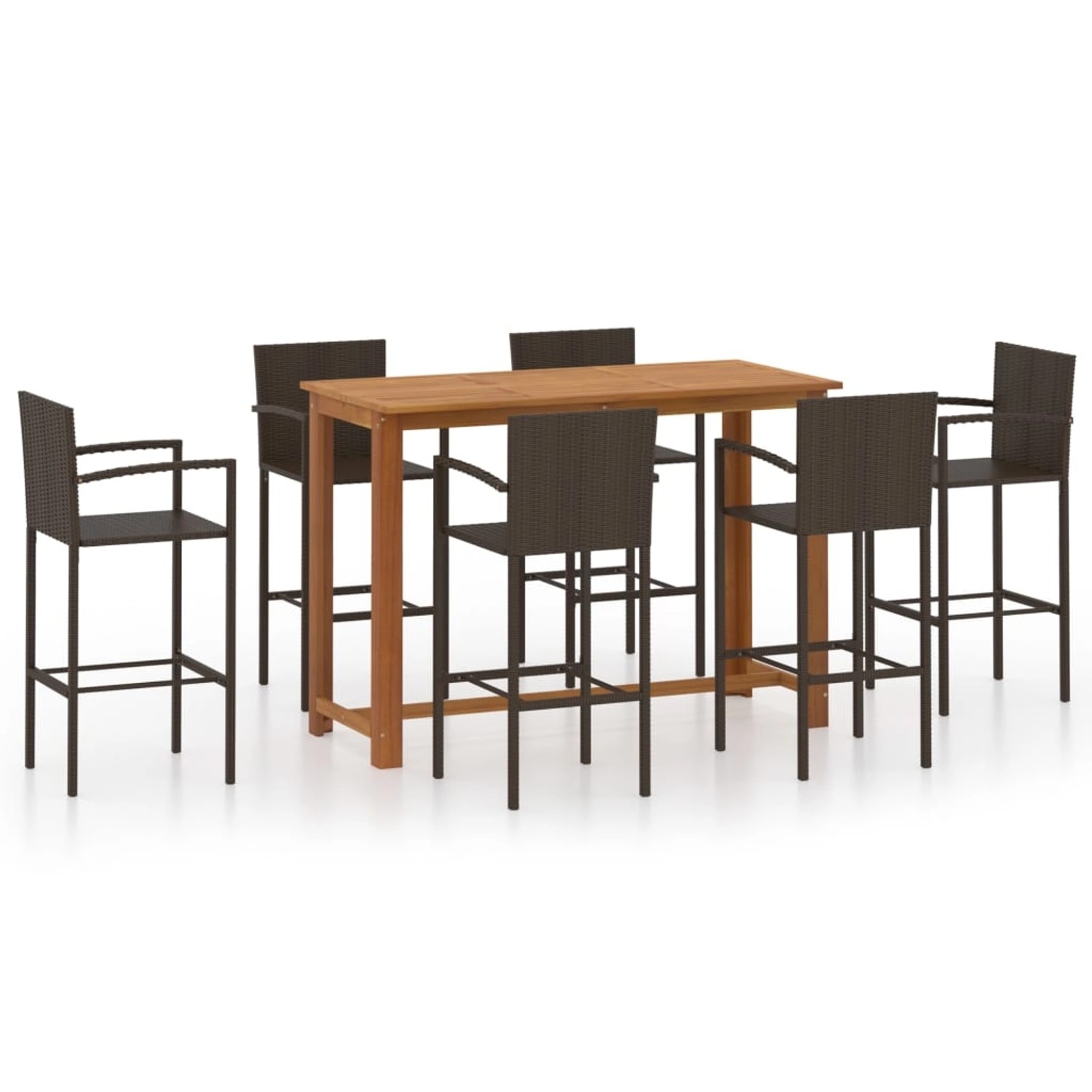 vidaXL 7-tlg Gartenbar-Set Braun Modell 99 vidaXL 7-tlg Gartenbar-Set Braun Modell 99 von VIDAXL
