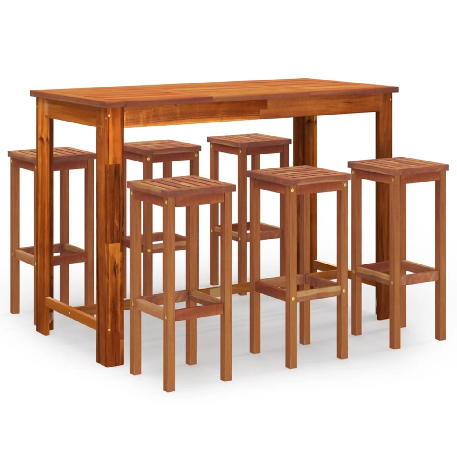 vidaXL 7-tlg Gartenbar-Set Massivholz Akazie Modell 5 vidaXL 7-tlg Gartenbar-Set Massivholz Akazie Modell 5 von VIDAXL