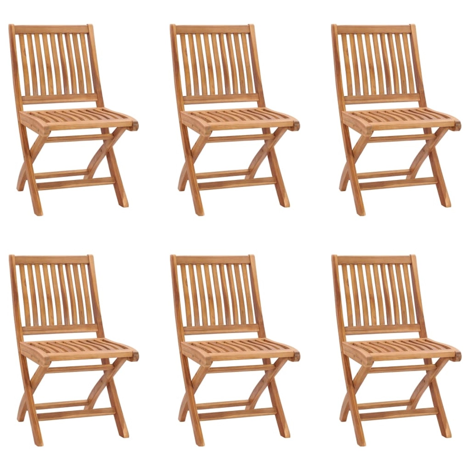vidaXL 7-tlg. Garten-Essgruppe Massivholz Teak von VIDAXL