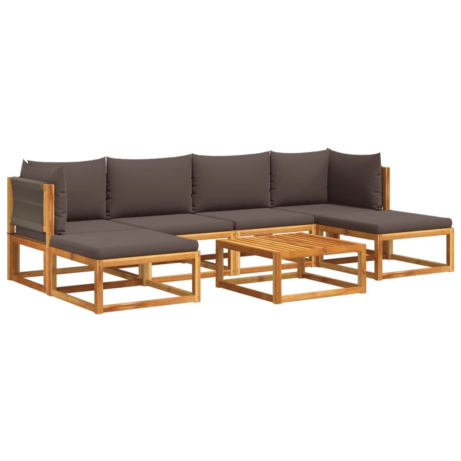 vidaXL 7-tlg. Garten-Sofagarnitur mit Kissen Massivholz Akazie vidaXL 7-tlg. Garten-Sofagarnitur mit Kissen Massivholz Akazie von VIDAXL