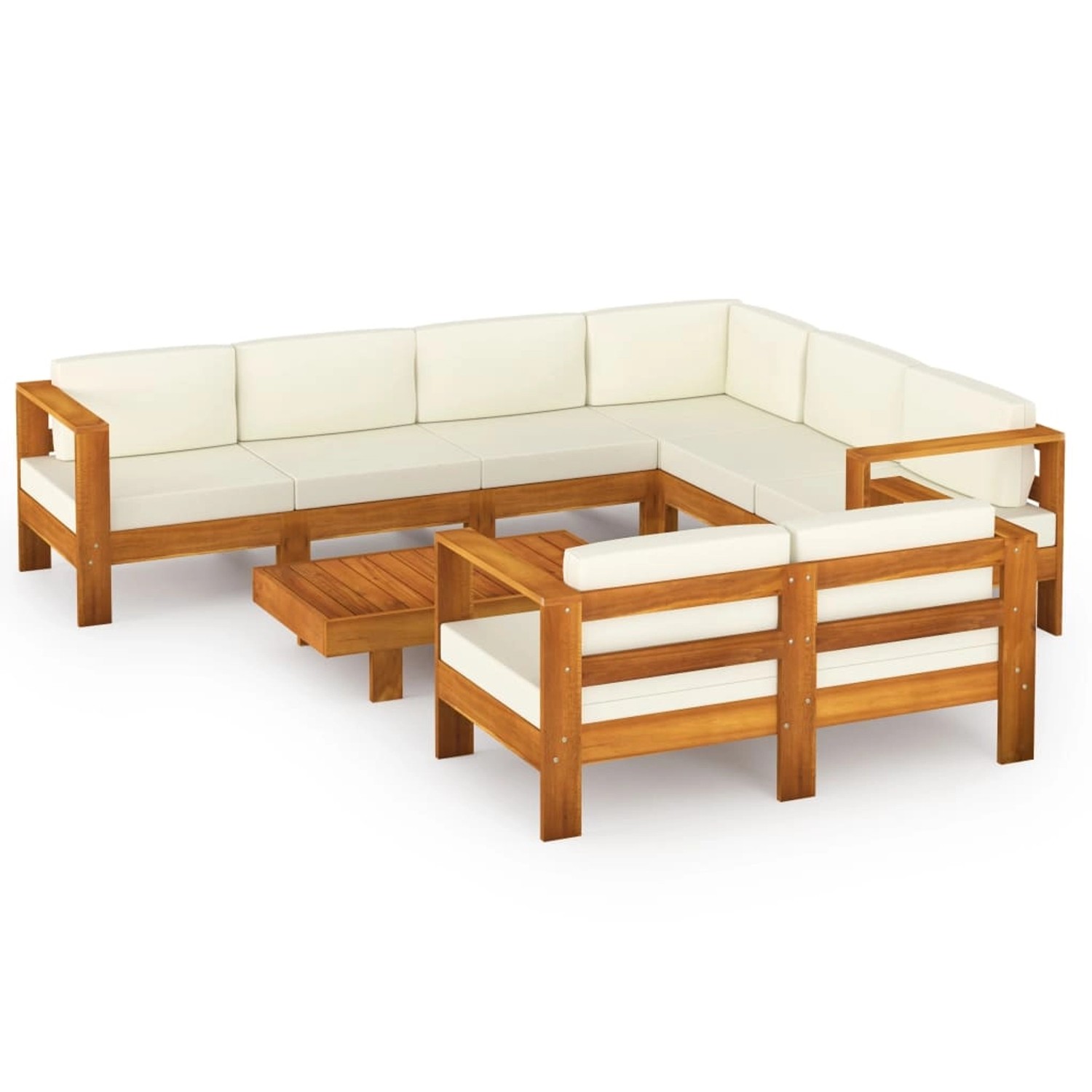 vidaXL 8-Teiliges Garten-Lounge-Set mit Kissen 100 x 60 cm Akazienholz 3057939 vidaXL 8-Teiliges Garten-Lounge-Set mit Kissen 100 x 60 cm Akazienholz 3057939 von VIDAXL