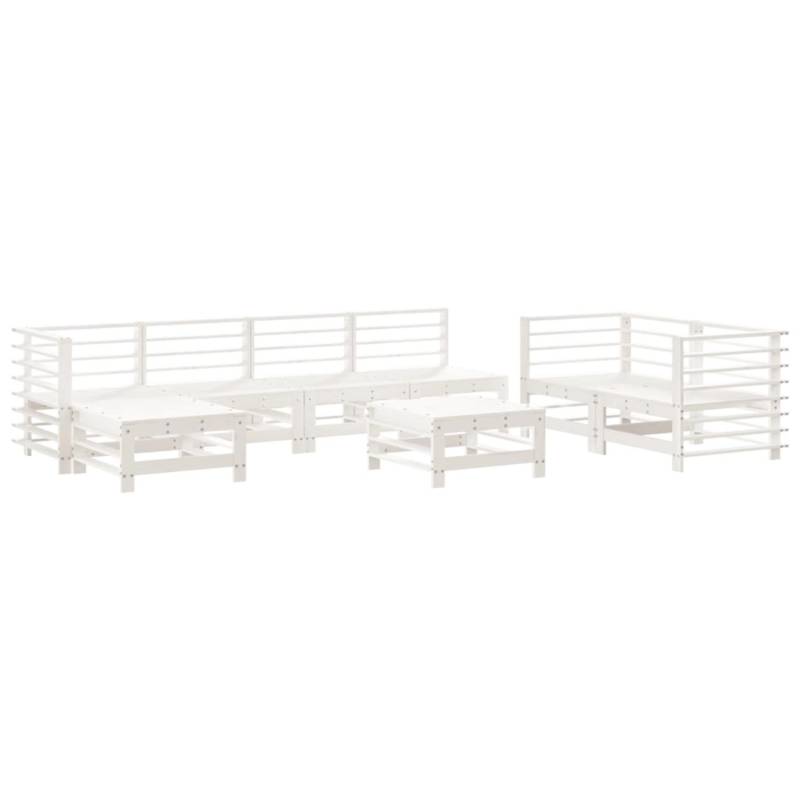 vidaXL 8-Tlg Garten-Lounge-Set Weiß Massivholz Kiefer 3186579 vidaXL 8-Tlg Garten-Lounge-Set Weiß Massivholz Kiefer 3186579 von VIDAXL
