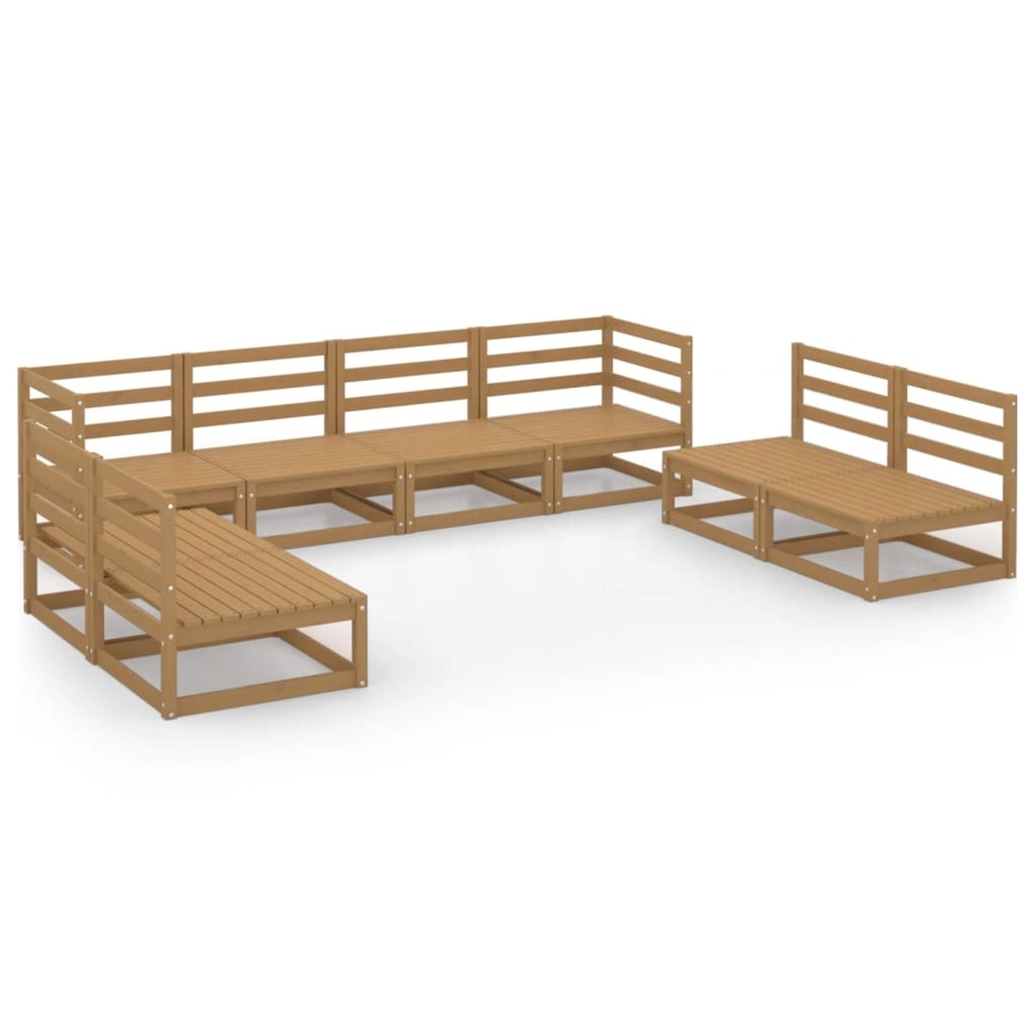 vidaXL 8-tlg Garten-Lounge-Set Honigbraun Massivholz Kiefer Modell 11 vidaXL 8-tlg Garten-Lounge-Set Honigbraun Massivholz Kiefer Modell 11 von VIDAXL
