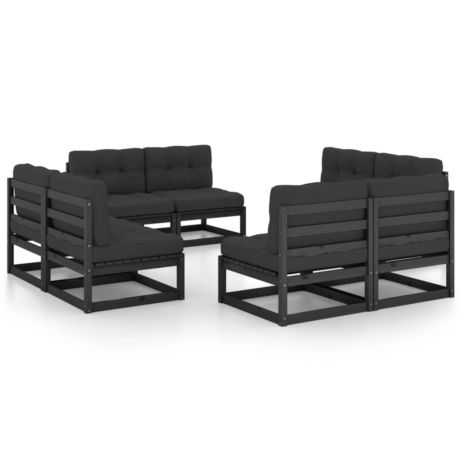 vidaXL 8-tlg Garten-Lounge-Set mit Kissen Kiefer Massivholz Modell 50 vidaXL 8-tlg Garten-Lounge-Set mit Kissen Kiefer Massivholz Modell 50 von VIDAXL