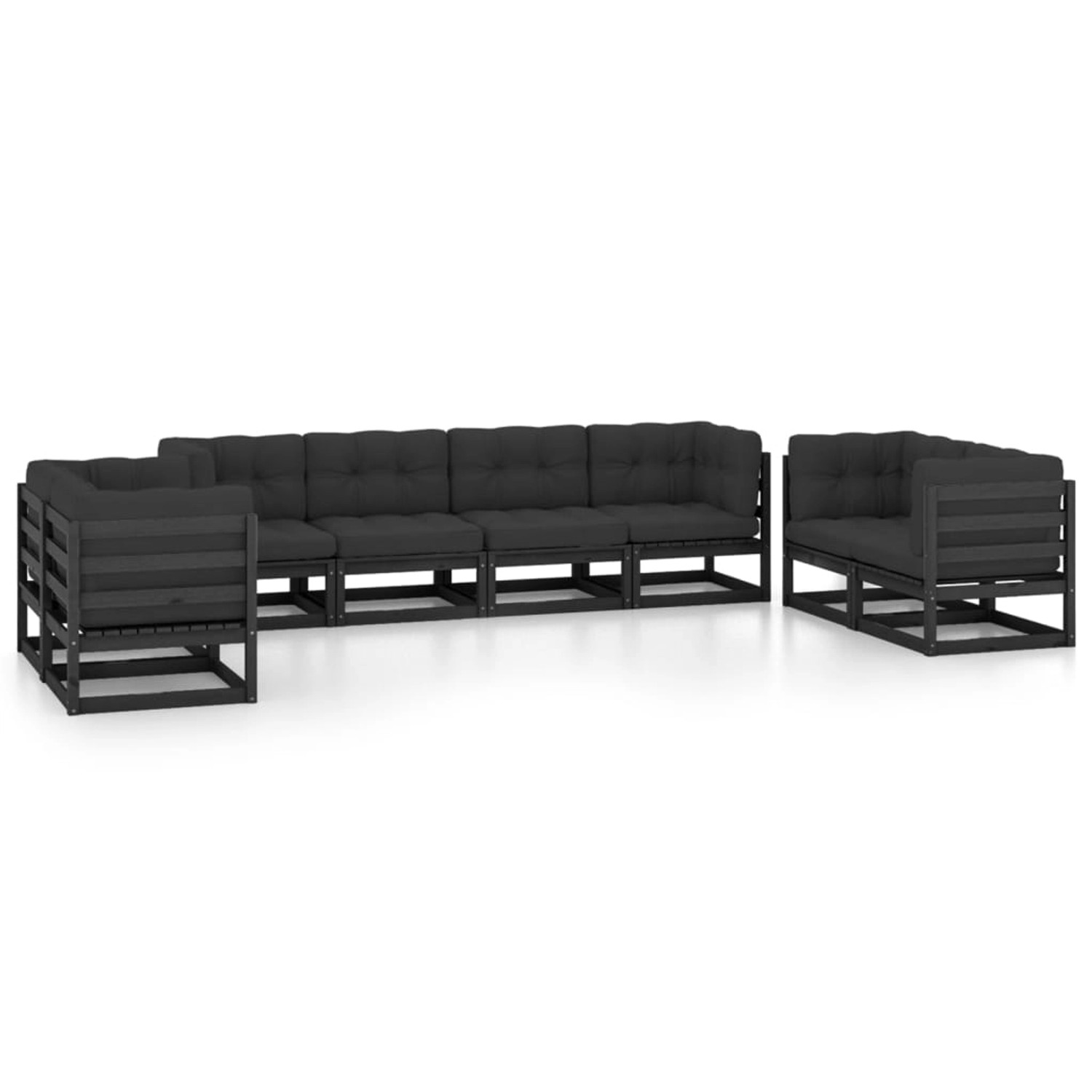 vidaXL 8-tlg Garten-Lounge-Set mit Kissen Kiefer Massivholz Modell 51 vidaXL 8-tlg Garten-Lounge-Set mit Kissen Kiefer Massivholz Modell 51 von VIDAXL