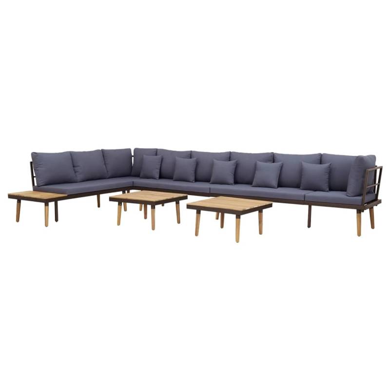vidaXL 8-tlg Garten-Lounge-Set mit Kissen Massivholz Akazie Modell 4 von VIDAXL