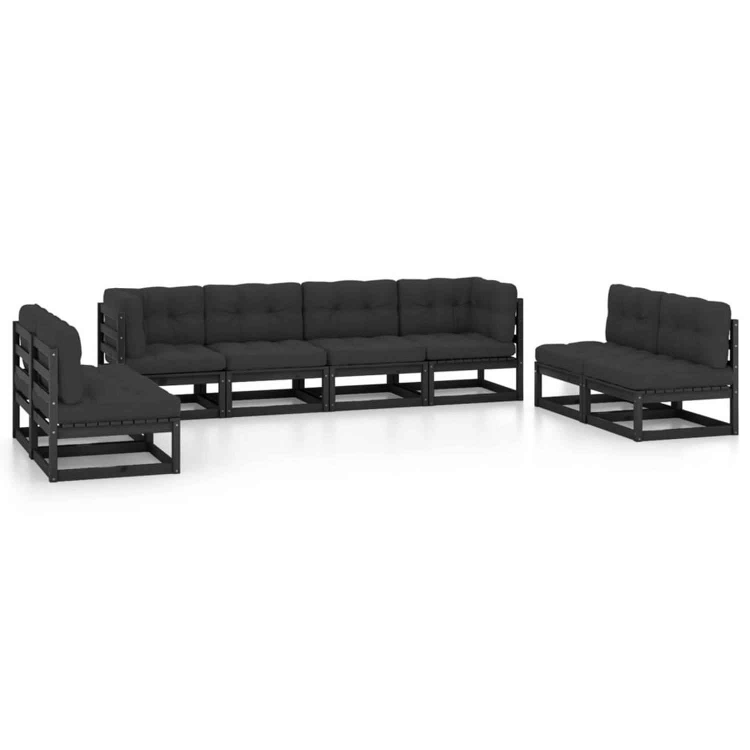 vidaXL 8-tlg Garten-Lounge-Set mit Kissen Massivholz Kiefer Modell 1 vidaXL 8-tlg Garten-Lounge-Set mit Kissen Massivholz Kiefer Modell 1 von VIDAXL