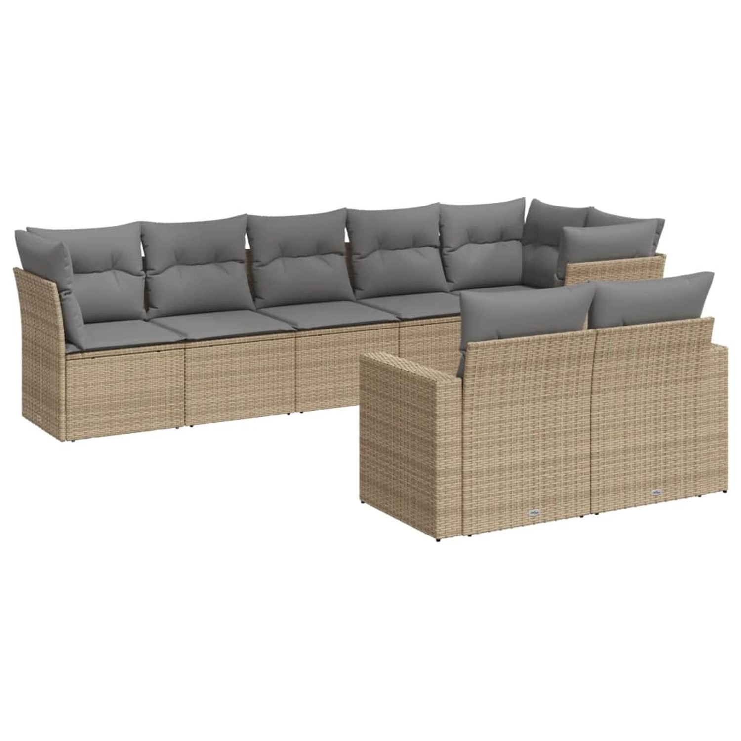 vidaXL 8-tlg Garten-Sofagarnitur mit Kissen Beige Poly Rattan Modell 27 vidaXL 8-tlg Garten-Sofagarnitur mit Kissen Beige Poly Rattan Modell 27 von VIDAXL