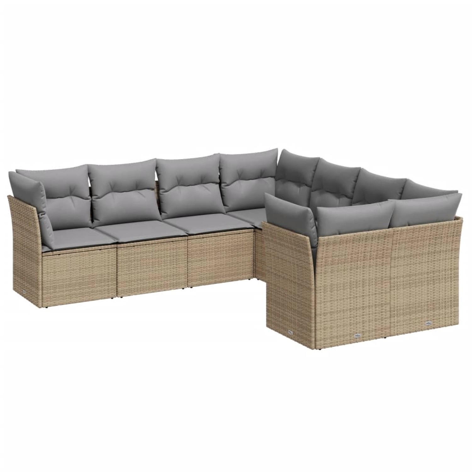 vidaXL 8-tlg Garten-Sofagarnitur mit Kissen Beige Poly Rattan Modell 30 vidaXL 8-tlg Garten-Sofagarnitur mit Kissen Beige Poly Rattan Modell 30 von VIDAXL