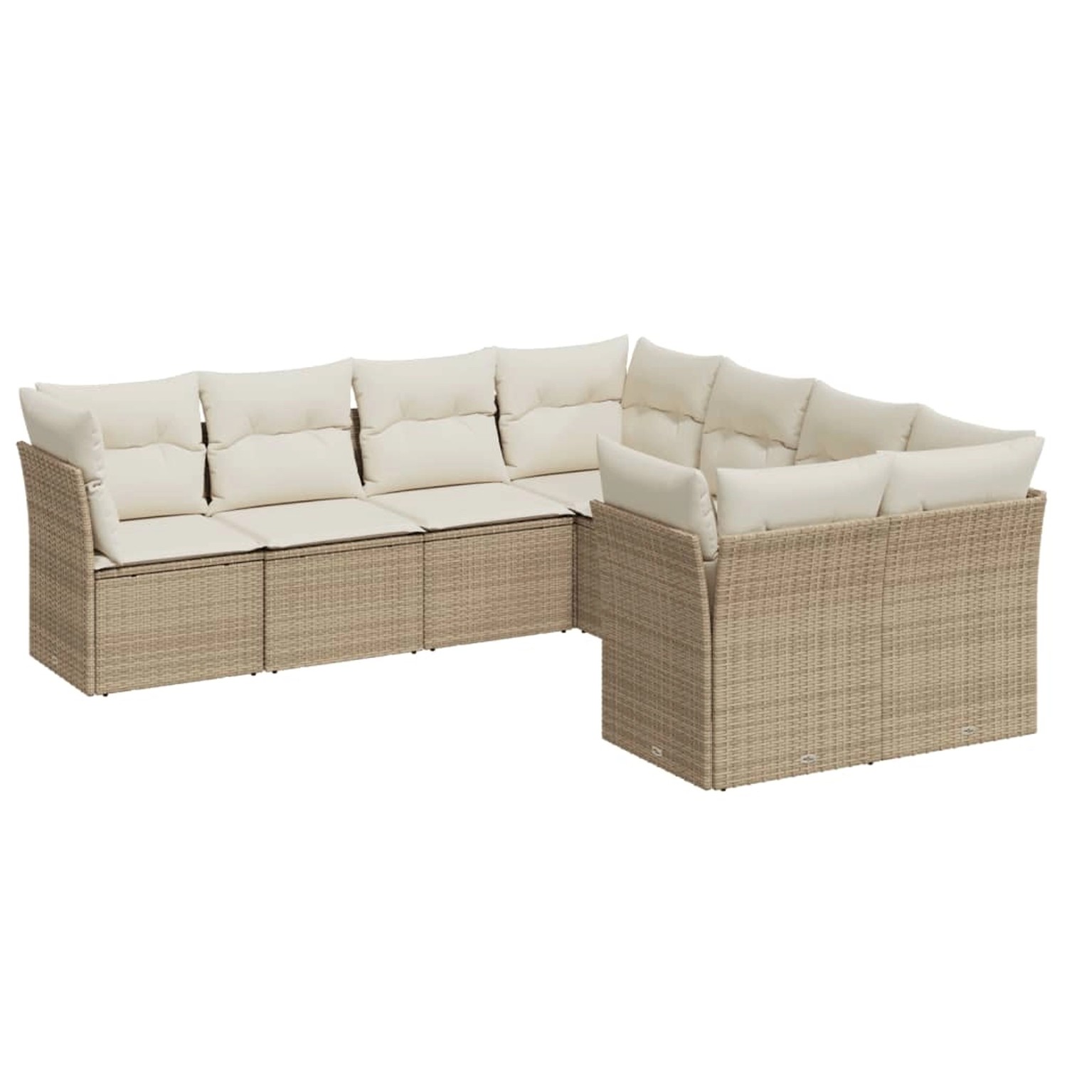 vidaXL 8-tlg Garten-Sofagarnitur mit Kissen Beige Poly Rattan Modell 40 vidaXL 8-tlg Garten-Sofagarnitur mit Kissen Beige Poly Rattan Modell 40 von VIDAXL