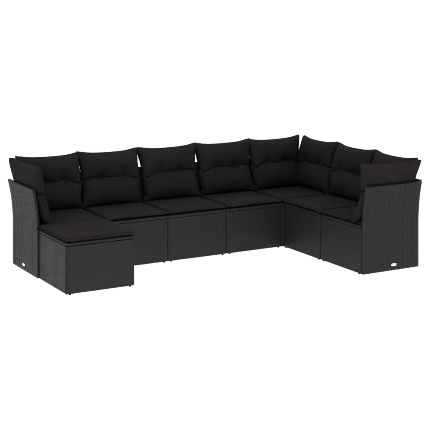vidaXL 8-tlg Garten-Sofagarnitur mit Kissen Schwarz Poly Rattan Modell 34 vidaXL 8-tlg Garten-Sofagarnitur mit Kissen Schwarz Poly Rattan Modell 34 von VIDAXL
