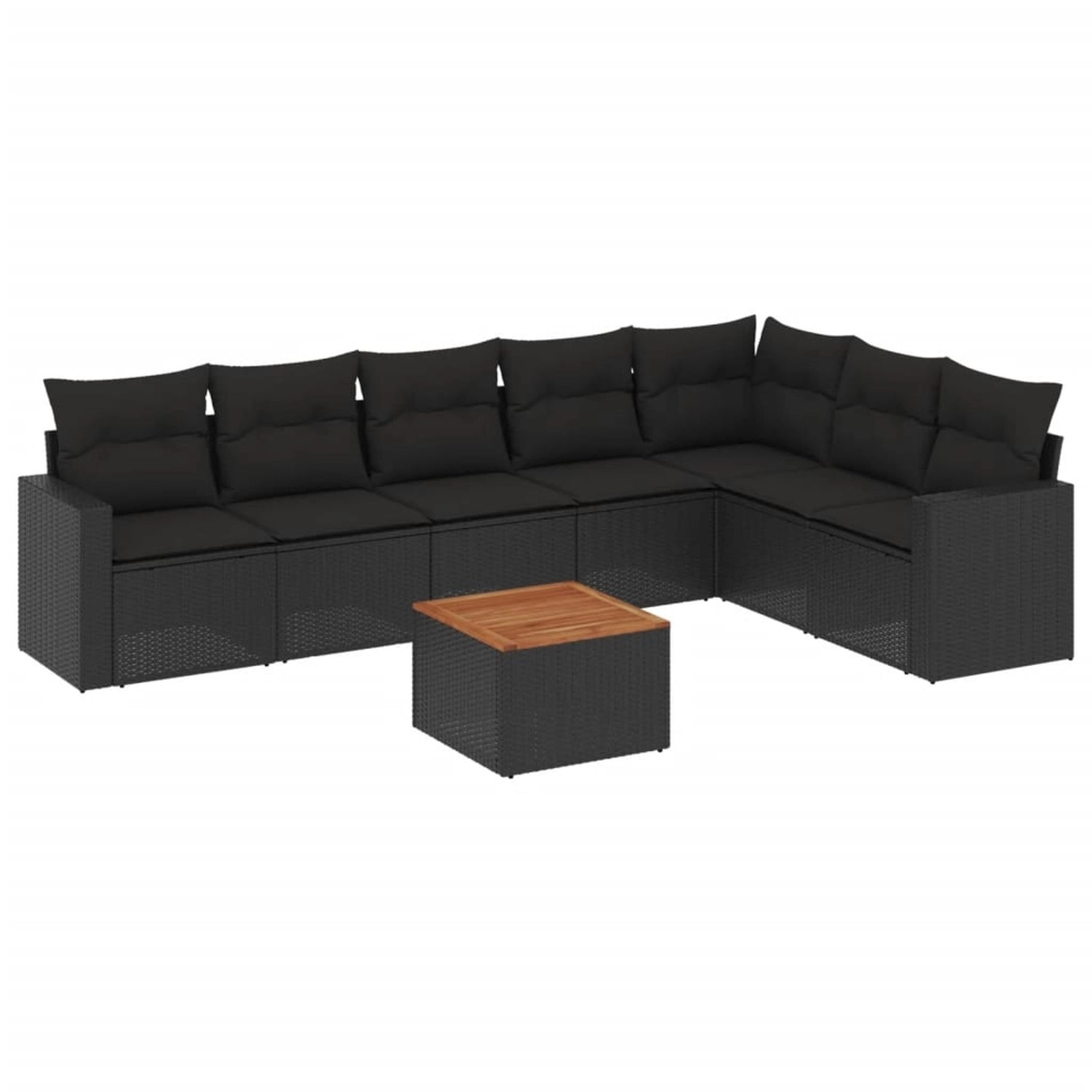 vidaXL 8-tlg Garten-Sofagarnitur mit Kissen Schwarz Poly Rattan Modell 73 vidaXL 8-tlg Garten-Sofagarnitur mit Kissen Schwarz Poly Rattan Modell 73 von VIDAXL