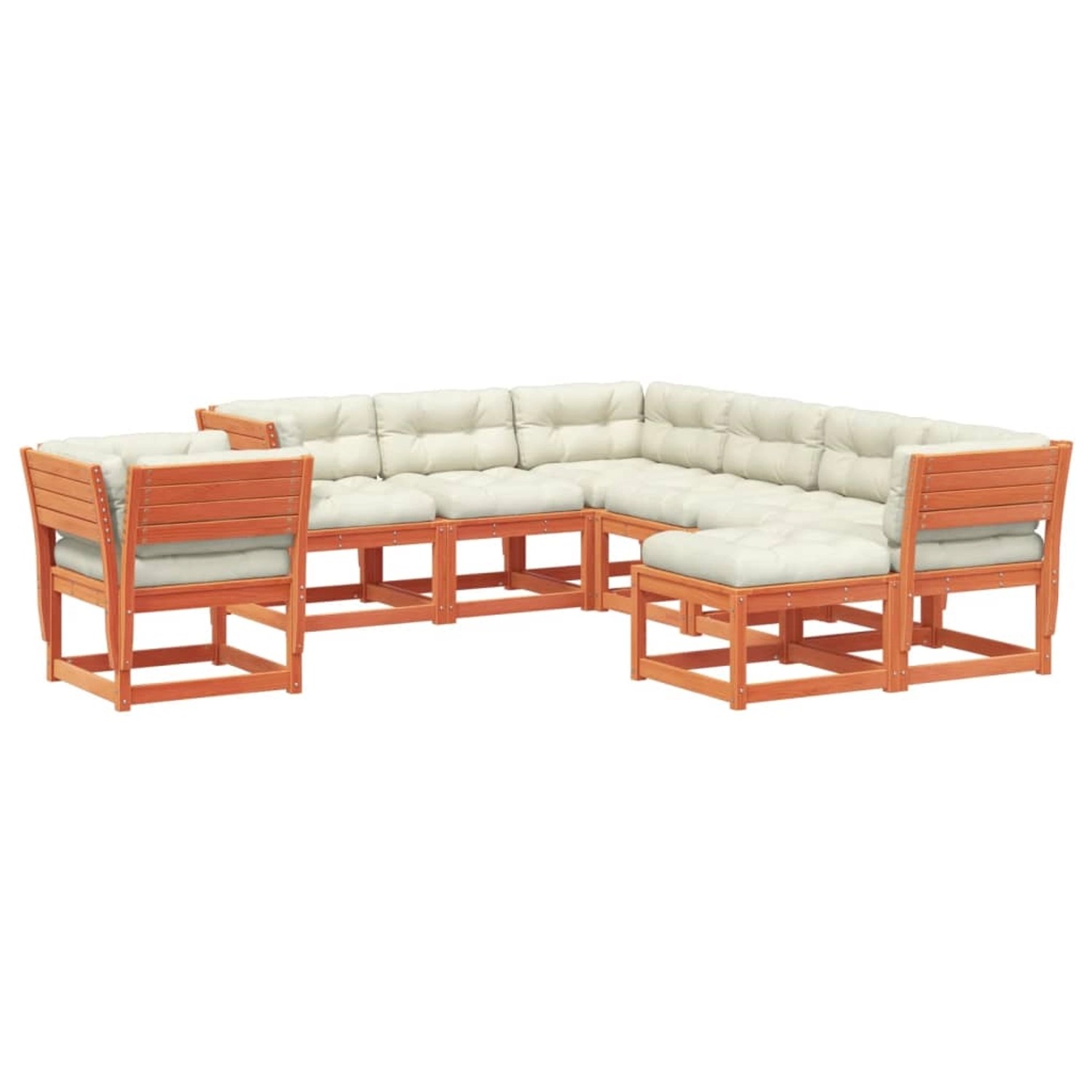 vidaXL 8tlg. Garten-Lounge-Set mit Kissen Wachsbraun Massivholz Kiefer vidaXL 8tlg. Garten-Lounge-Set mit Kissen Wachsbraun Massivholz Kiefer von VIDAXL