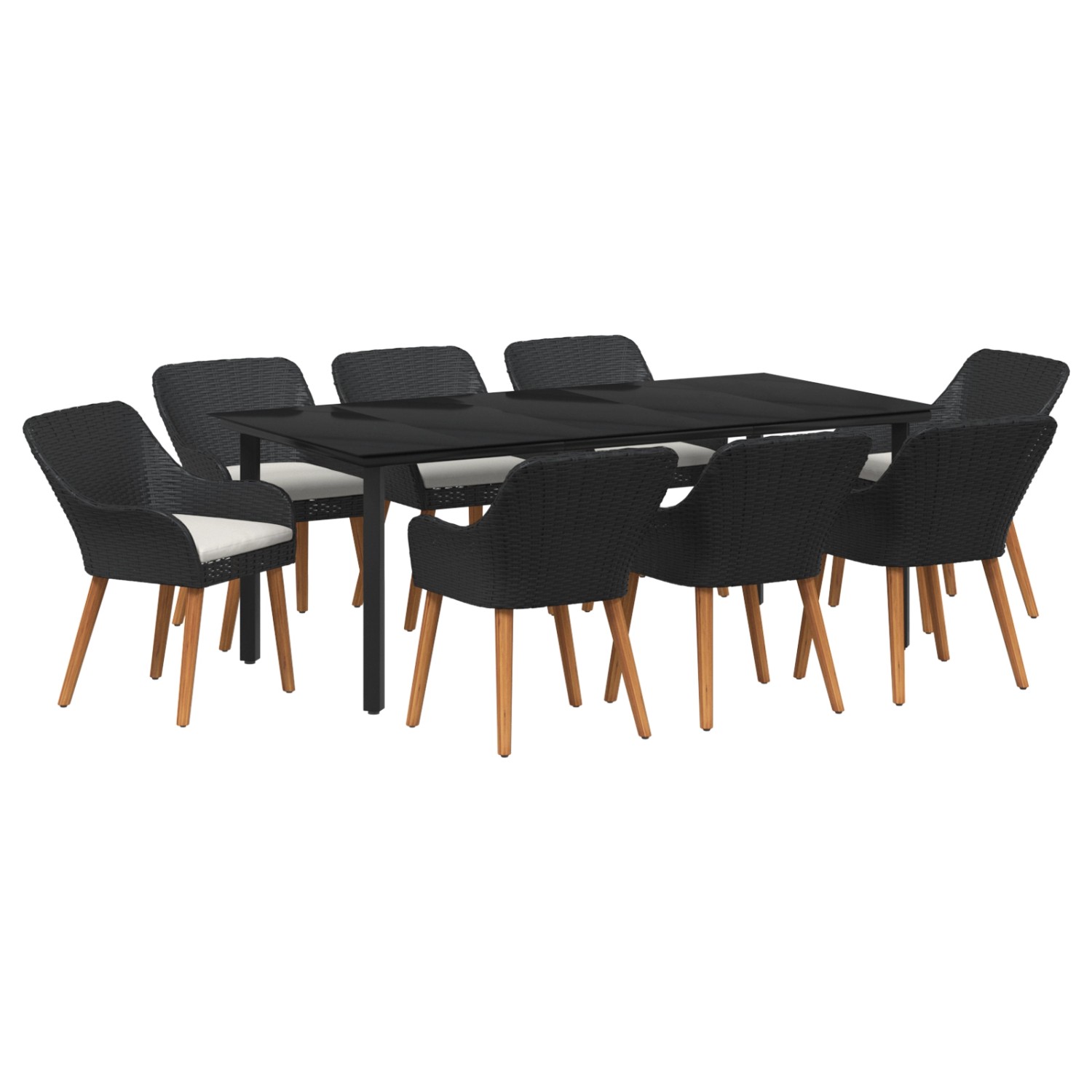 vidaXL 9-Teilige Garten Essgruppe Schwarzes Poly Rattan 3261676 vidaXL 9-Teilige Garten Essgruppe Schwarzes Poly Rattan 3261676 von VIDAXL