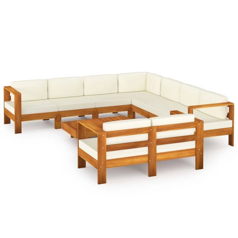vidaXL 9-Teiliges Garten-Lounge-Set mit Kissen 100 x 60 cm Akazienholz 3057942 vidaXL 9-Teiliges Garten-Lounge-Set mit Kissen 100 x 60 cm Akazienholz 3057942 von VIDAXL