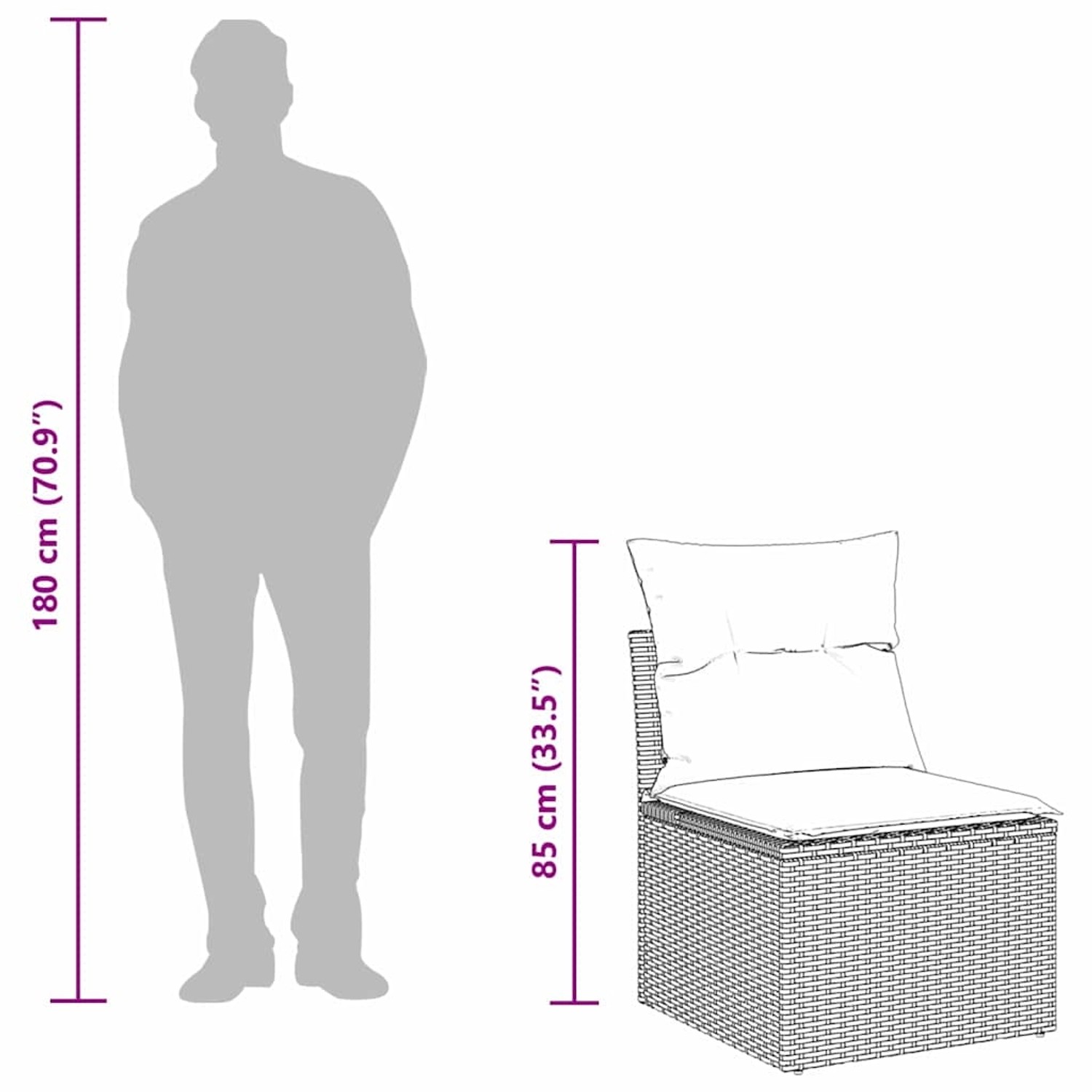 vidaXL 9-Teiliges Gartensofa-Set mit Kissen in Schwarz aus Poly Rattan und Akazie 3363050 vidaXL 9-Teiliges Gartensofa-Set mit Kissen in Schwarz aus Poly Rattan und Akazie 3363050 von VIDAXL