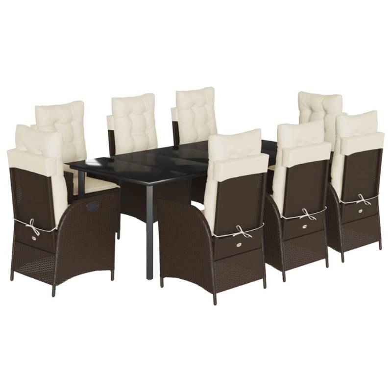 vidaXL 9-Tlg Garten-Essgruppe mit Kissen Braun Poly Rattan 3213212 vidaXL 9-Tlg Garten-Essgruppe mit Kissen Braun Poly Rattan 3213212 von VIDAXL