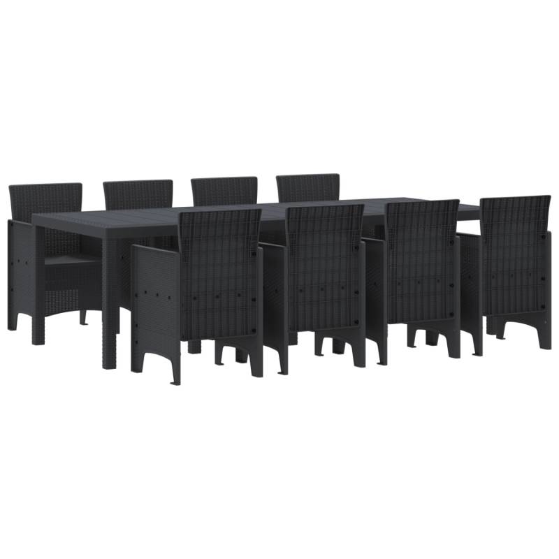 vidaXL 9-tlg Garten-Essgruppe Anthrazit Poly Rattan 3378732 vidaXL 9-tlg Garten-Essgruppe Anthrazit Poly Rattan 3378732 von VIDAXL