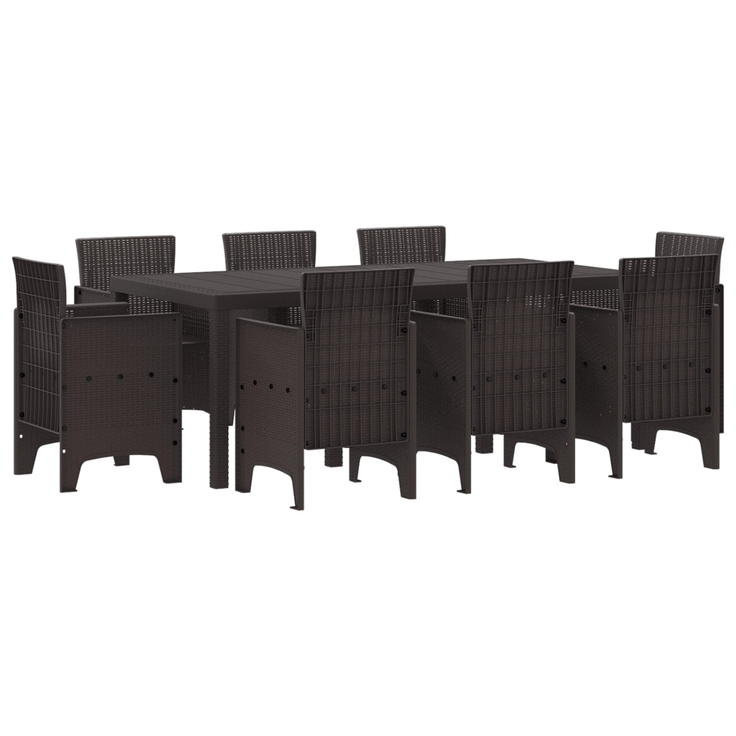 vidaXL 9-tlg Garten-Essgruppe Braun Poly Rattan 3378577 vidaXL 9-tlg Garten-Essgruppe Braun Poly Rattan 3378577 von VIDAXL