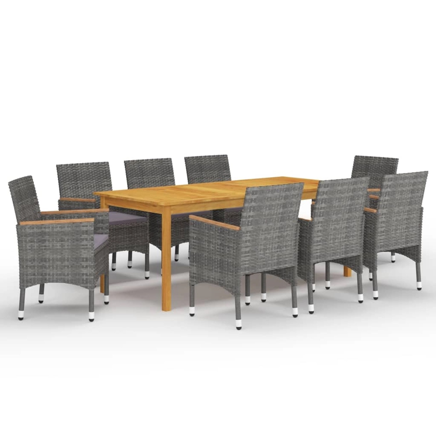 vidaXL 9-tlg Garten-Essgruppe Grau Modell 2 vidaXL 9-tlg Garten-Essgruppe Grau Modell 2 von VIDAXL