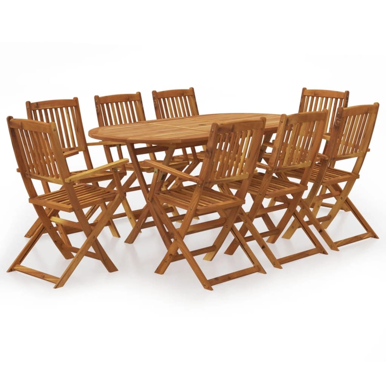 vidaXL 9-tlg Garten-Essgruppe Klappbar Massivholz Akazie Modell 4 vidaXL 9-tlg Garten-Essgruppe Klappbar Massivholz Akazie Modell 4 von VIDAXL