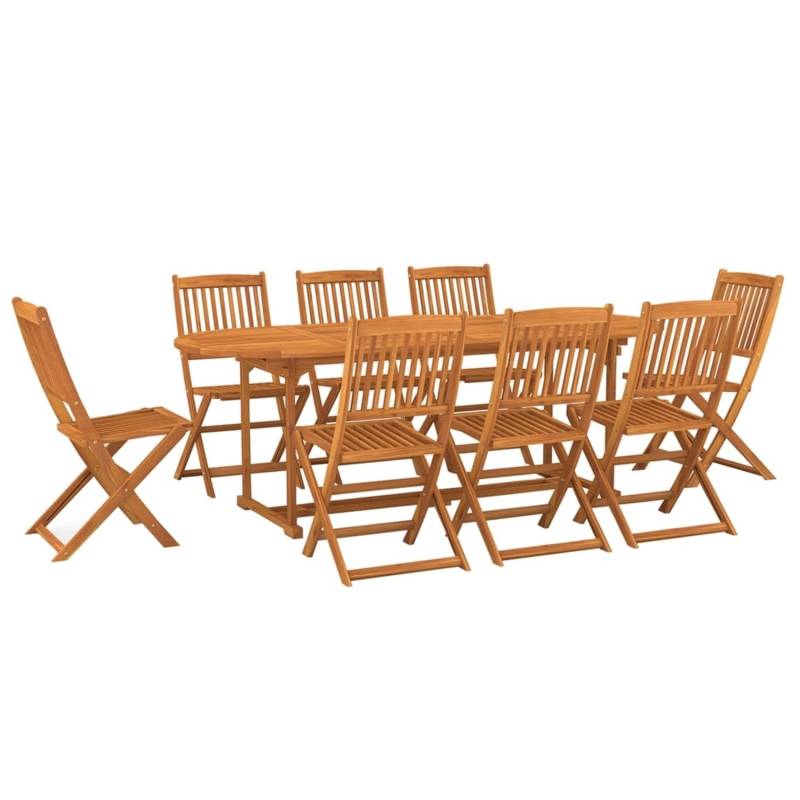 vidaXL 9-tlg Garten-Essgruppe Massivholz Akazie Modell 9 von VIDAXL