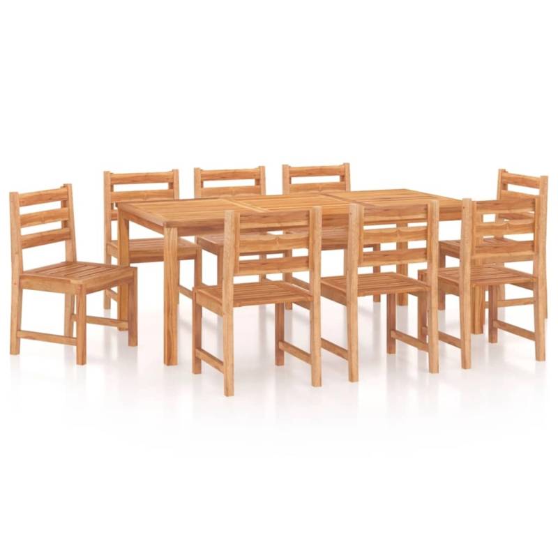 vidaXL 9-tlg Garten-Essgruppe Massivholz Teak Modell 18 von VIDAXL