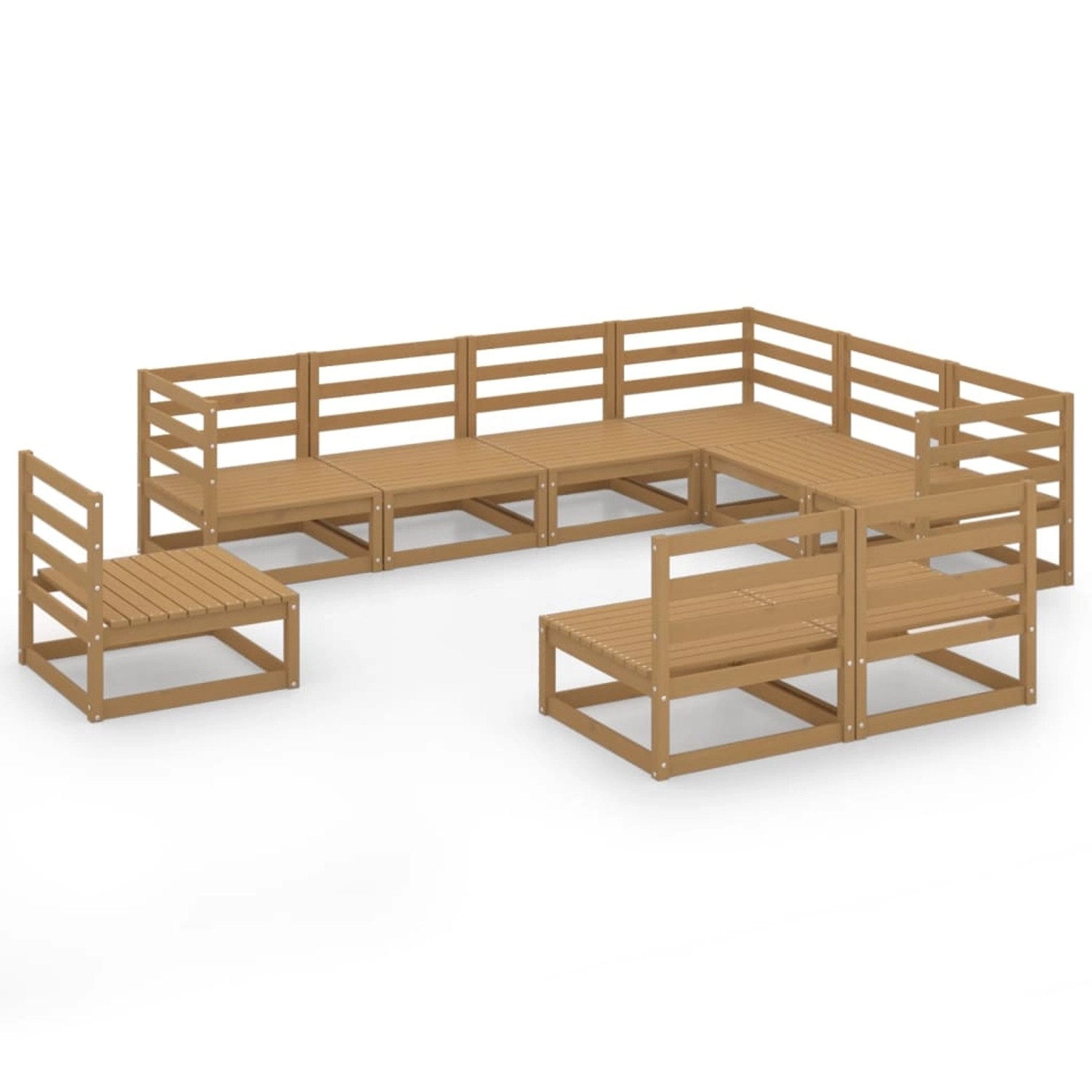 vidaXL 9-tlg Garten-Lounge-Set Honigbraun Massivholz Kiefer Modell 15 vidaXL 9-tlg Garten-Lounge-Set Honigbraun Massivholz Kiefer Modell 15 von VIDAXL