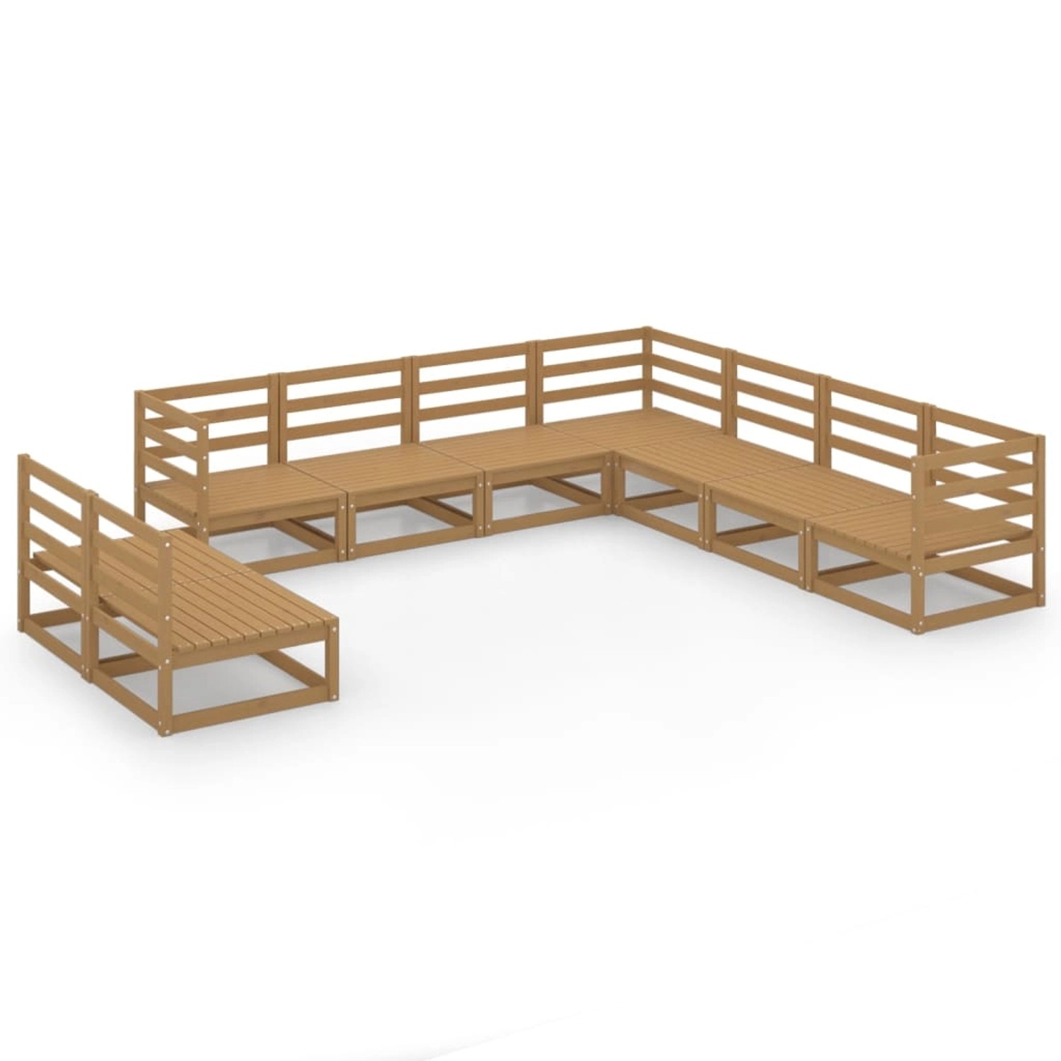vidaXL 9-tlg Garten-Lounge-Set Honigbraun Massivholz Kiefer Modell 19 vidaXL 9-tlg Garten-Lounge-Set Honigbraun Massivholz Kiefer Modell 19 von VIDAXL