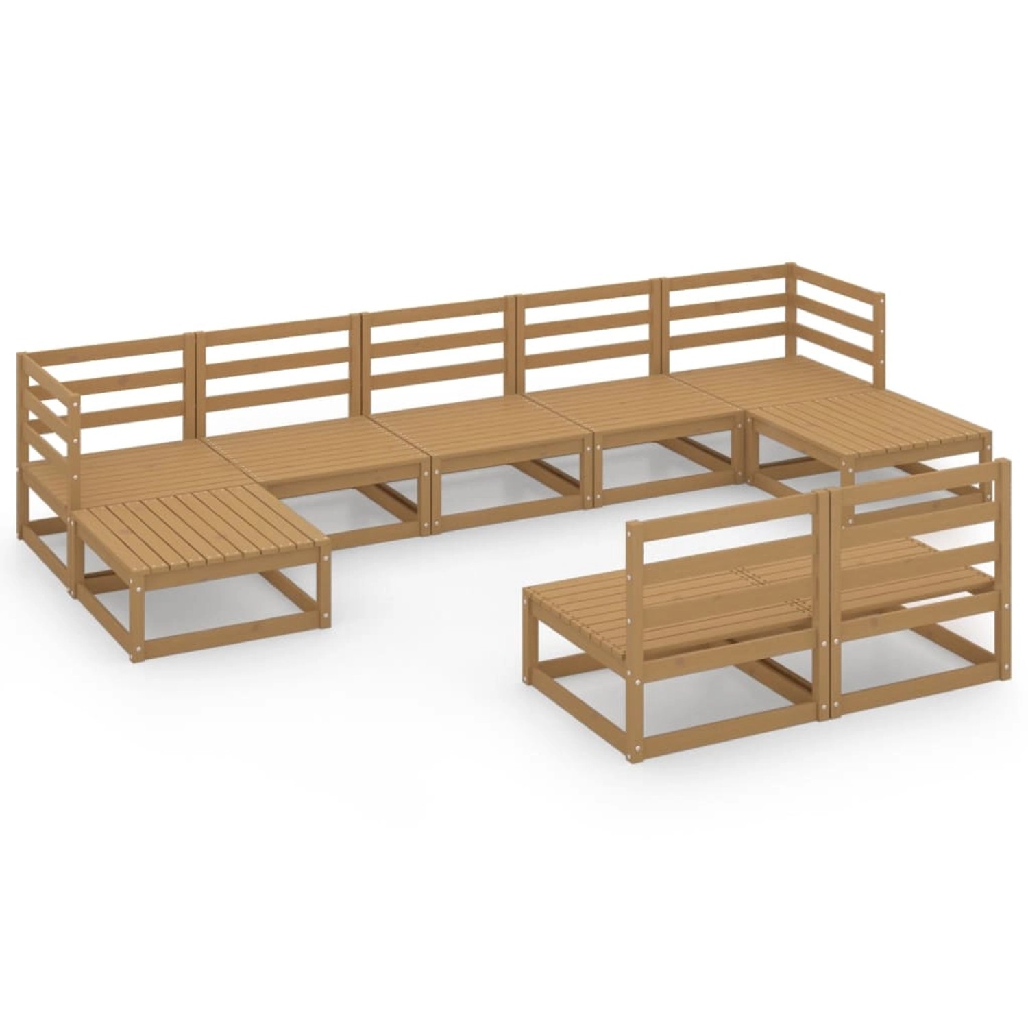 vidaXL 9-tlg Garten-Lounge-Set Massivholz Kiefer Modell 26 vidaXL 9-tlg Garten-Lounge-Set Massivholz Kiefer Modell 26 von VIDAXL