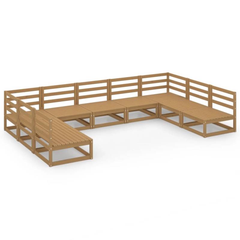 vidaXL 9-tlg Garten-Lounge-Set Massivholz Kiefer Modell 27 von VIDAXL