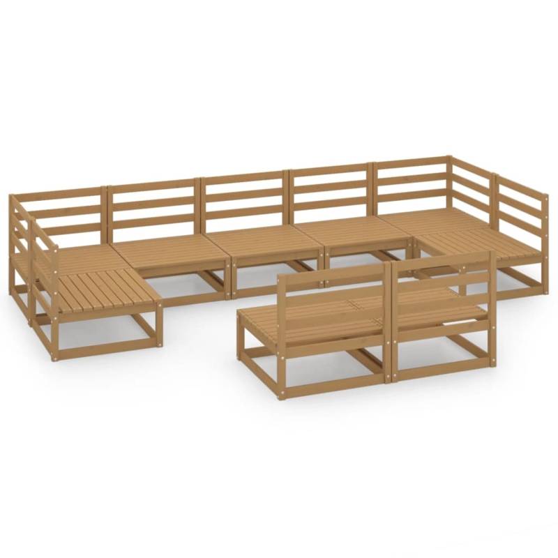 vidaXL 9-tlg Garten-Lounge-Set Massivholz Kiefer Modell 28 von VIDAXL