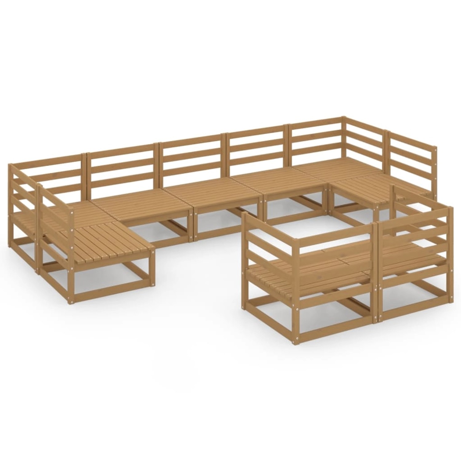 vidaXL 9-tlg Garten-Lounge-Set Massivholz Kiefer Modell 40 vidaXL 9-tlg Garten-Lounge-Set Massivholz Kiefer Modell 40 von VIDAXL