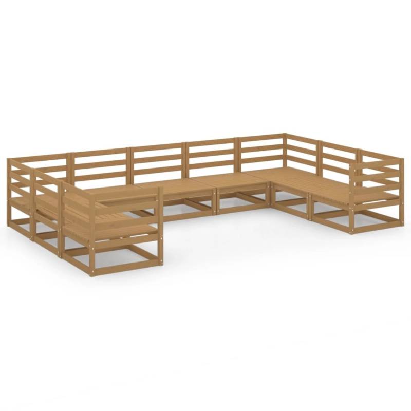 vidaXL 9-tlg Garten-Lounge-Set Massivholz Kiefer Modell 41 von VIDAXL