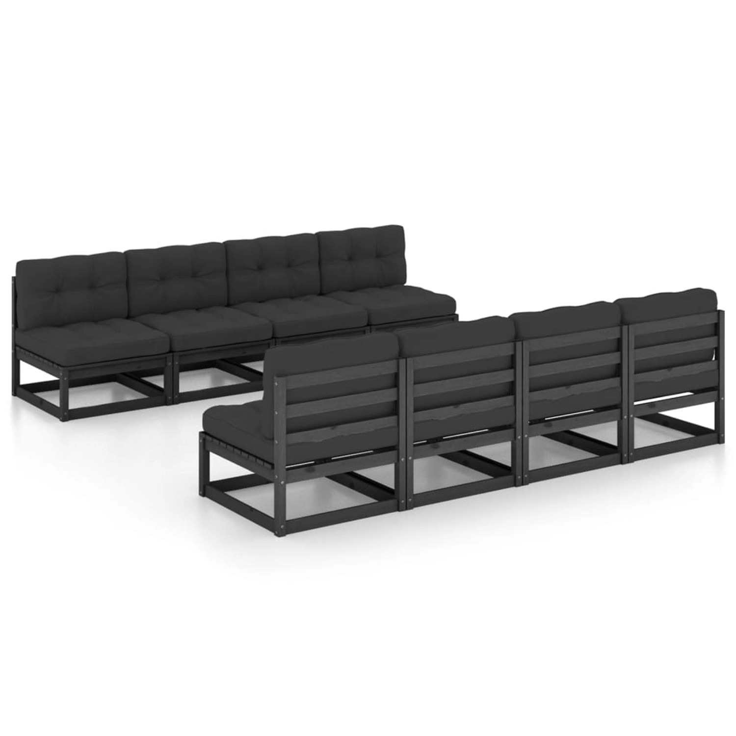vidaXL 9-tlg Garten-Lounge-Set mit Kissen Massivholz Kiefer Modell 4 vidaXL 9-tlg Garten-Lounge-Set mit Kissen Massivholz Kiefer Modell 4 von VIDAXL