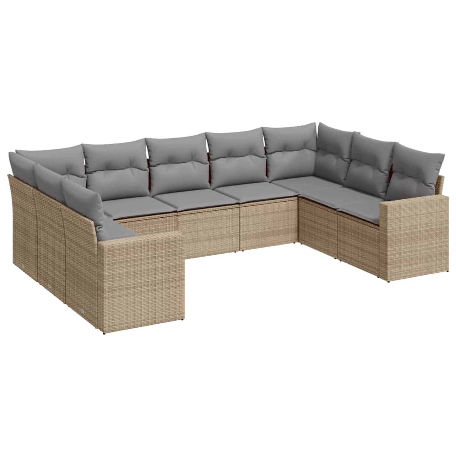 vidaXL 9-tlg Garten-Sofagarnitur mit Kissen Beige Poly Rattan Modell 13 vidaXL 9-tlg Garten-Sofagarnitur mit Kissen Beige Poly Rattan Modell 13 von VIDAXL