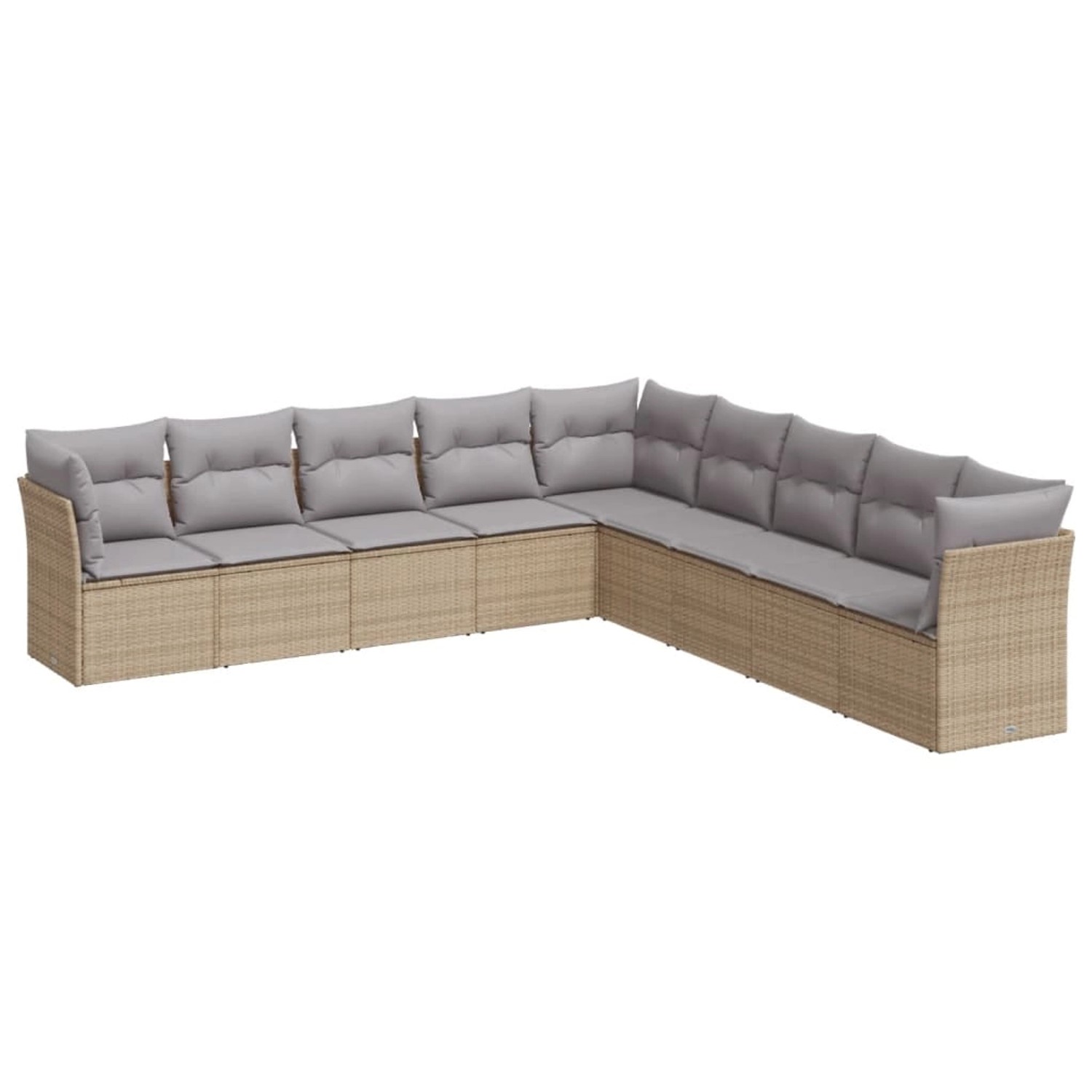 vidaXL 9-tlg Garten-Sofagarnitur mit Kissen Beige Poly Rattan Modell 3 vidaXL 9-tlg Garten-Sofagarnitur mit Kissen Beige Poly Rattan Modell 3 von VIDAXL