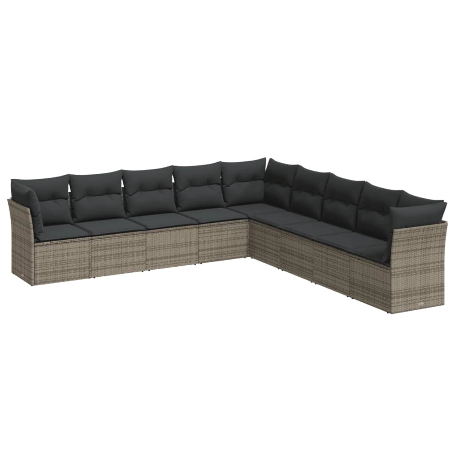 vidaXL 9-tlg Garten-Sofagarnitur mit Kissen Grau Poly Rattan Modell 43 vidaXL 9-tlg Garten-Sofagarnitur mit Kissen Grau Poly Rattan Modell 43 von VIDAXL