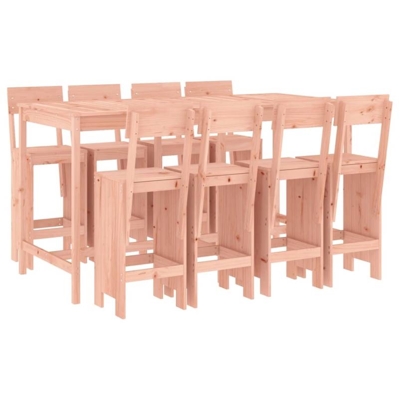 vidaXL 9-tlg Gartenbar-Set Massivholz Douglasie Modell 2 von VIDAXL