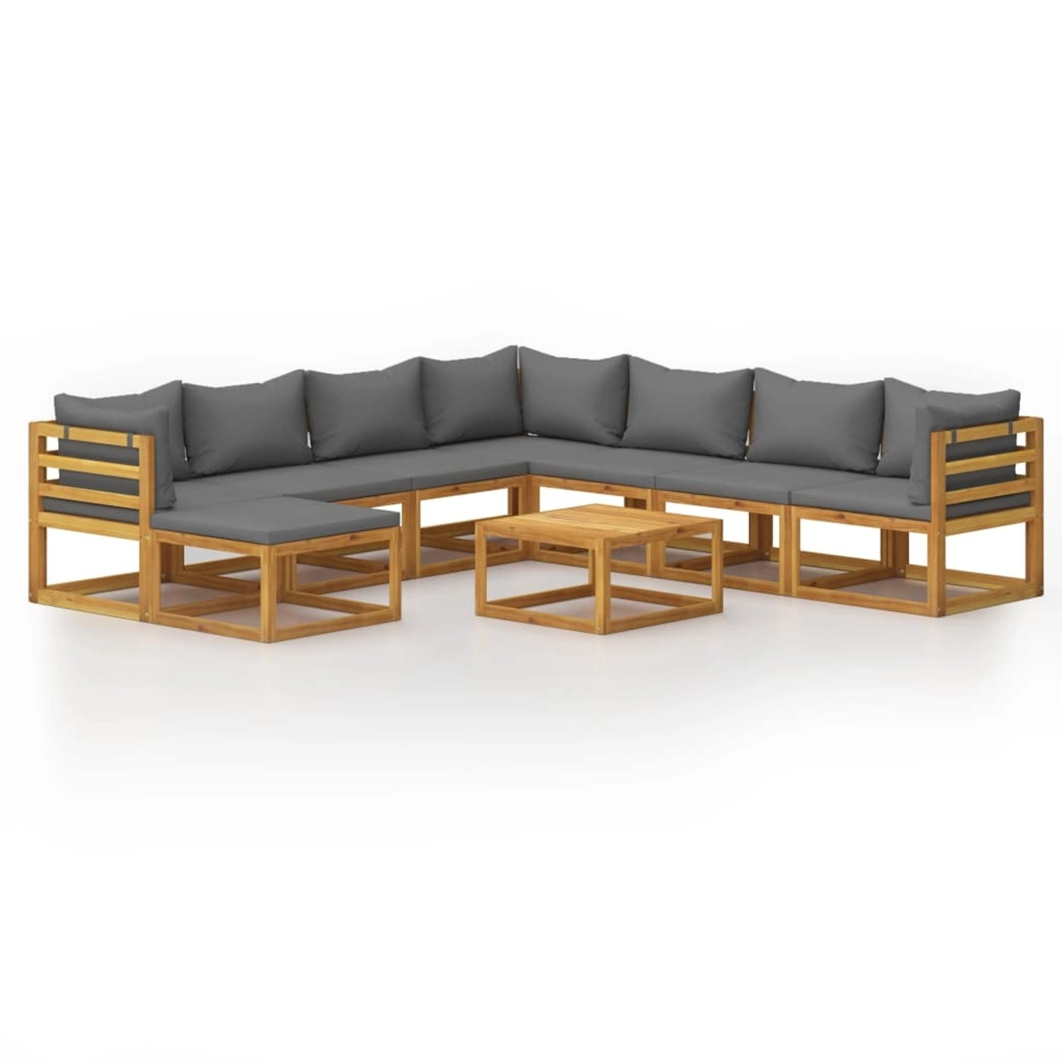 vidaXL 9-tlg. Garten-Lounge-Set mit Auflagen Massivholz Akazie vidaXL 9-tlg. Garten-Lounge-Set mit Auflagen Massivholz Akazie von VIDAXL