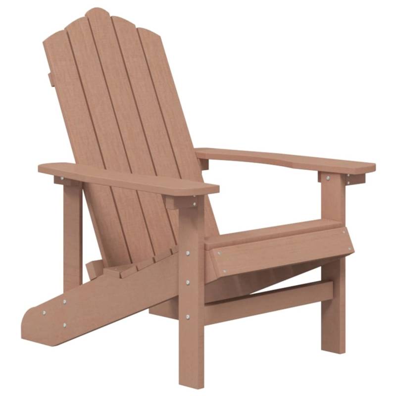 vidaXL Adirondack-Gartenstuhl HDPE Braun von VIDAXL
