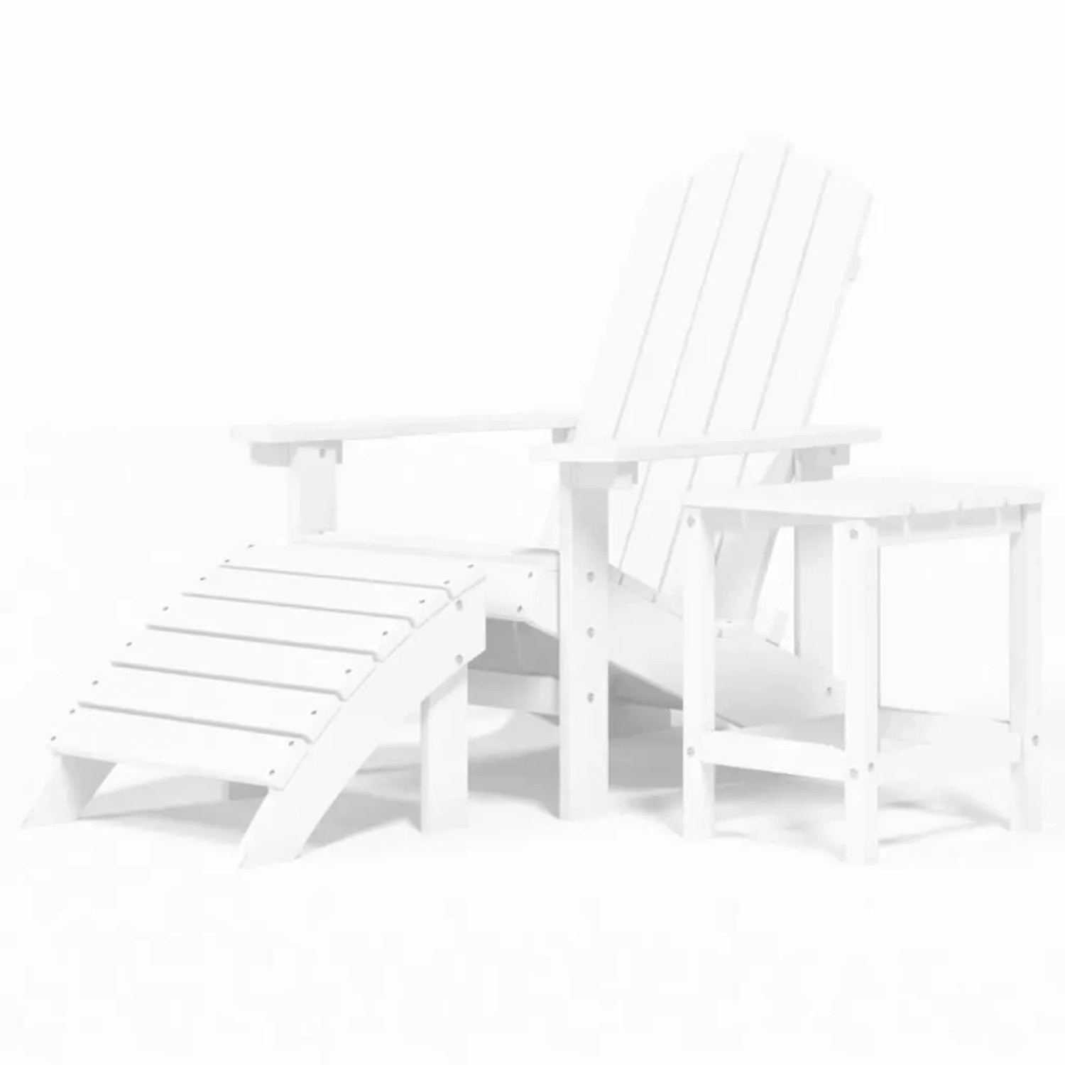 vidaXL Adirondack-Gartenstuhl mit Hocker & Tisch HDPE Weiß 3095708 vidaXL Adirondack-Gartenstuhl mit Hocker & Tisch HDPE Weiß 3095708 von VIDAXL