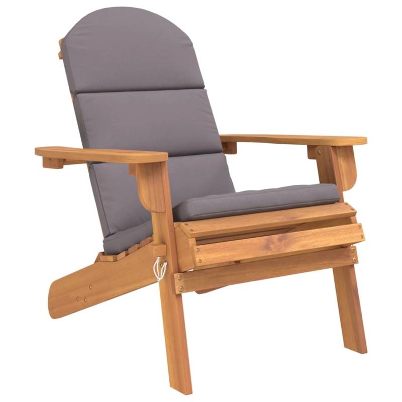 vidaXL Adirondack-Gartenstuhl mit Kissen Massivholz Akazie von VIDAXL