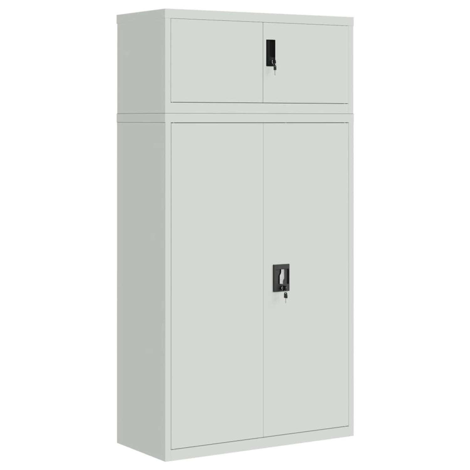 vidaXL Aktenschrank Hellgrau 90x40x180 cm Stahl vidaXL Aktenschrank Hellgrau 90x40x180 cm Stahl von VIDAXL