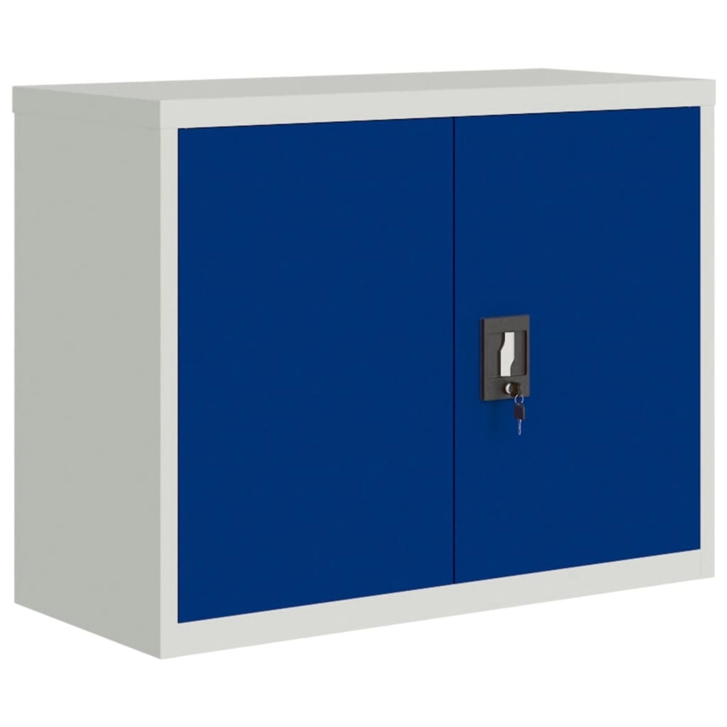 vidaXL Aktenschrank Hellgrau und Blau 90x40x70 cm Stahl vidaXL Aktenschrank Hellgrau und Blau 90x40x70 cm Stahl von VIDAXL