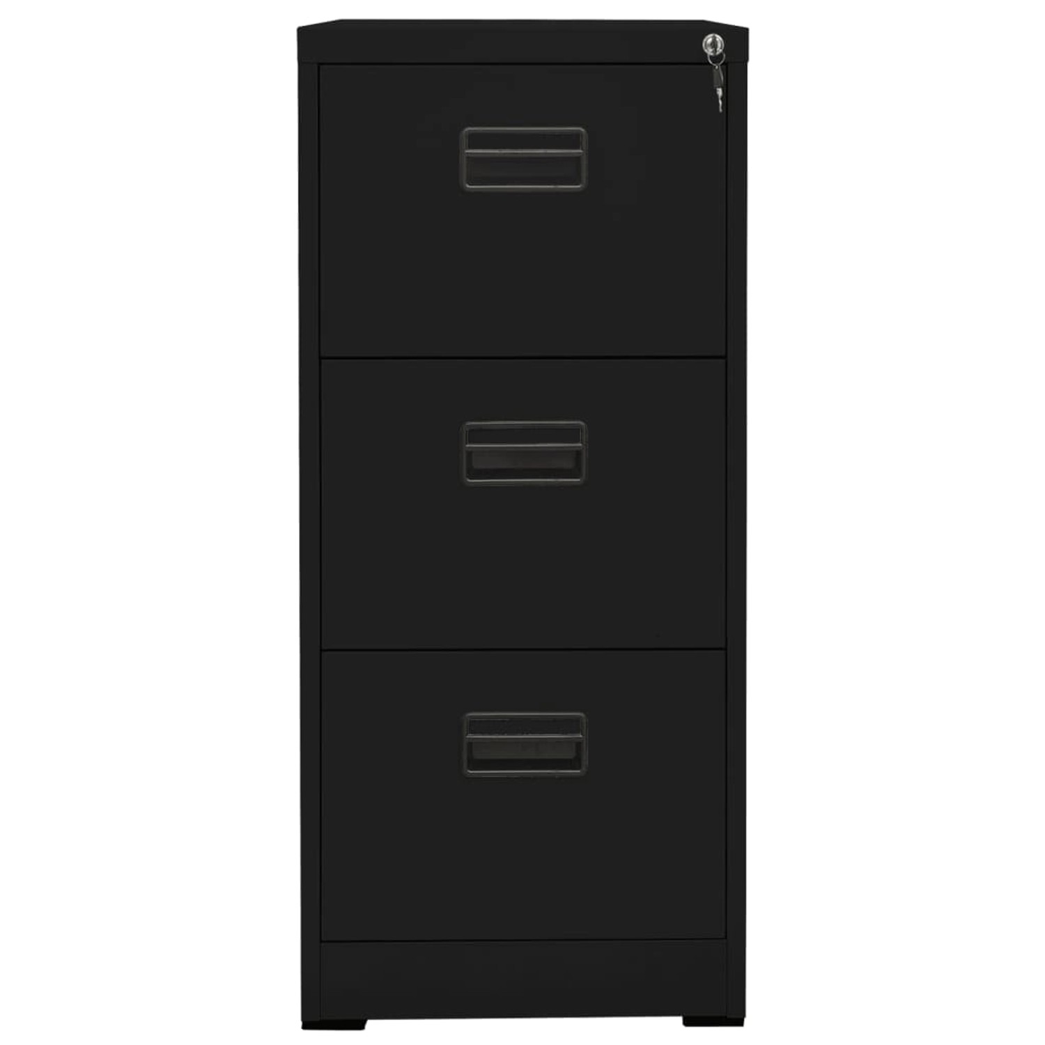 vidaXL Aktenschrank Schwarz 46x62x102,5 cm Stahl vidaXL Aktenschrank Schwarz 46x62x102,5 cm Stahl von VIDAXL